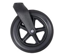 Cirraorive Replacement Black Front Fork for Walkers and Rollators, Front Swivel Wheels, The Old, 8Inch Wheel Kit