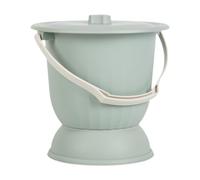 Cirraorive Spit-Out Urinal with Lid, Portable Pot/Bucket/Toilet Container, Anti-Slip Bedpan, PP for Men, Women, and Bedridden People, Green