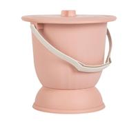 Cirraorive Spit-Out Urinal with Lid, Portable Pot/Bucket/Toilet Container, Anti-Slip Bedpan, PP for Men, Women, and Bedridden People, Pink