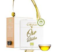 Cirulli Organic Extra Virgin Olive Oil - 3L - Bag in Box with Side Tap - Natural-Harvesting - Premium Quality Italian Olive Oil - Unrefined & Unfiltered - No Additives - Organic Fruity Aroma