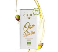Cirulli Organic Extra Virgin Olive Oil - 3L Tin - Natural-Harvesting - Premium Quality Italian Olive Oil - Unrefined & Unfiltered - No Additives - Great Organic Taste with Fruity Aroma