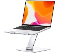 CIRYCASE Adjustable Laptop Stand, Aluminum Fast Cooling Laptop Riser for Desk, Ergonomic Foldable & Portable Computer Stand Holder Compatible with MacBook Air/Pro, HP 10-16" Notebooks