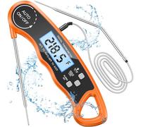 CIRYCASE Meat Thermometers, Fast & Precise Read Food Thermometer with 102cm Wire Probe, Backlight LCD Display, Digital Thermometers, BBQ Thermometer for Kitchen, Outdoor Cooking, Liquid & Grill