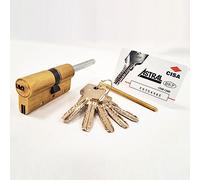 CISA 0A3S7 European Astral S Cylinder, Brass