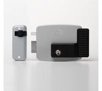 CISA - Electric Lock to Apply 111721602N7 - CISA Electrolock in Painted Steel with Internal Key - External Gate Lock Entry 60 Adjustable - Left Hand