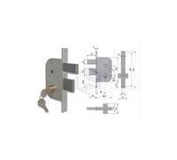 CISA 42510-50-0 Fixed Cylinder Gate Lock