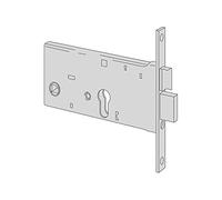 CISA 44361 Mortise Lock for Bands, Galvanised, Entrata 70