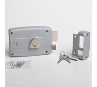 CISA 50471 Portoncino Ferro Lock, Nickel Plated