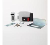 CISA - Electric lock for attaching 111731602N7 - CISA electric lock with key and inner button - day stop function - door lock for external gate, entrance 60 adjustable - left hand