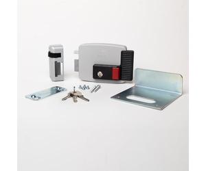 CISA - Electric lock to apply 111731702N7 - CISA electric lock with interior key and button - Day stop function - Exterior door lock entry 70 adjustable - left hand