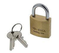 CISA Padlock Locking Line, Brass, Gold, 21010500