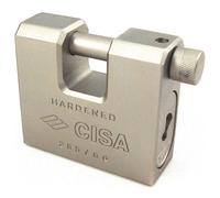 Armored steel padlock with LIM Cisa key