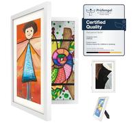 Ciscle Kids Art Frames, 1 Pack A4 Fillable Front Opening Photo Frames, Display Frames for Kids Artwork for 150 Pictures, Ideal for Children's Drawings, Kids Art Projects, School, Home or Office(White)