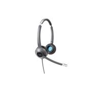 Cisco Headset 522, Wired Dual On-Ear 3.5 mm Headset with USB-A Adapter, Charcoal, 2-Year Limited Liability Warranty (CP-HS-W-522-USB=)
