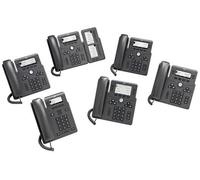Cisco 6861 IP phone Black 4 lines LCD Wi-Fi