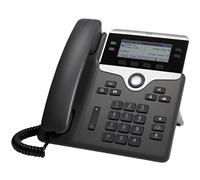 Cisco 7841 4 Lines LCD Wired Handset Black, Silver - IP Phone (LCD, 396 x 162 pixels, 8.89 cm (3.5"), 4 lines, G.711a, G.722, G.729A, G.729B, iLBC, IEEE 802.3, IEEE 802.3u, IEEE 802.3u, IEEE 802.3u,