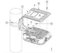 Cisco - Wireless Access Point Mounting Kit (Horizontal) - Post Mountable - Suitable for Wall Mounting - for Catalyst 9124AXI