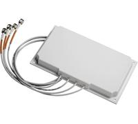 Cisco Aironet Dual-Band Directional Wi-Fi Patch Antenna, 6 dBi (2.4 GHz)/6 dBi (5 GHz), 4 Ports, Wall Mount, RP-TNC Connectors, 1-Year Limited Hardware Warranty (AIR-ANT2566P4W-R=)