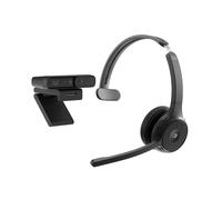 Cisco Bundle - Headset 722, Wireless Dual On-Ear Bluetooth Headphones, Webex Button, packaged with the Desk Camera 1080p, Carbon Black, 1-Year Limited Liability Warranty (BUN-721+CAMD-C-WW)