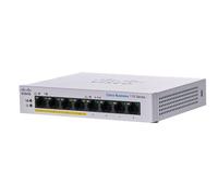 Cisco CBS110-8PP-D Unmanaged L2 Gigabit Ethernet (10/100/1000) Power over Ethernet (PoE) Grey