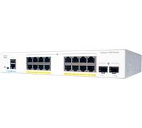 Cisco Catalyst 1000-16T-E-2G-L Network Switch, 16 Gigabit Ethernet (GbE) Ports, two 1 G SFP Uplink Ports, Fanless Operation, External PS, Enhanced Limited (C1000-16T-E-2G-L)