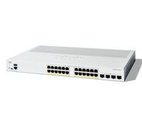 Cisco Catalyst 1200-24P-4G Smart Switch, 24 Port GE, PoE, 4x1GE SFP, L