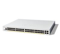 Cisco Catalyst 1200-48P-4G Smart Switch, 48 Port GE, PoE, 4x1GE SFP, L