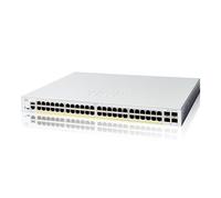 Cisco Catalyst 1200-48P-4G Smart Switch, 48 Port GE, PoE, 4x1GE SFP, L