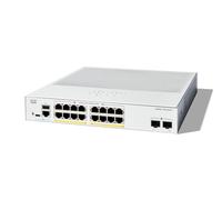 Cisco Catalyst 1300-16FP-2G-Managed-Switch, 16-Port-GE, PoE, 2 x 1-GE-SFP, einge