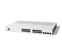 Cisco Catalyst 1300-24P-4G Managed Switch, 24 Port GE, PoE, 4x1GE SFP, Limited Lifetime Protection (C1300-24P-4G)