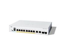 Cisco Catalyst 1300-8FP-2G Managed Switch, 8 Port GE, Full PoE, 2x1GE