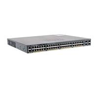 Cisco Catalyst 2960X-48FPS-L Network Switch, 48 Gigabit Ethernet Ports, 740W PoE Budget, four 1 G SFP Uplink Ports, Enhanced Limited Lifetime Warranty (WS-C2960X-48FPS-L) Black