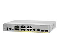 Cisco Catalyst 3560CX-12PD-S Network Switch, 12 Gigabit Ethernet Ports, 12 PoE+ Outputs, 240W PoE Budget, two 10G SFP+ and two 1G Copper Uplinks, Enhanced Limited (WS-C3560CX-12PD-S)