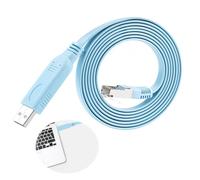 Cisco Console Cable USB to RJ45 Cable USB RS232 Console Cable with PL2303RA Chip for Cisco Huawei Routers Switches,Cisco Console Cable FTDI for Windows 8, 7, Vista, MAC, Linux RS232 6Ft/1.8m
