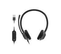Cisco Headset 322Q USB, Wired Dual On-Ear Headphones, Microsoft Teams Controller with USB-A, Carbon Black, 2-Year Limited Liability Warranty (HS-W-322Q-C-USB)