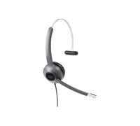 Cisco Headset 521, Wired Single On-Ear 3.5 mm Headset with USB-A Adapter, Charcoal, 2-Year Limited Liability Warranty (CP-HS-W-521-USB=)