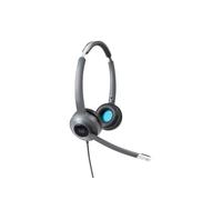 Cisco Headset 522, Wired Dual On-Ear 3.5 mm Headset with USB-A Adapter, Charcoal, 2-Year Limited Liability Warranty (CP-HS-W-522-USB=)
