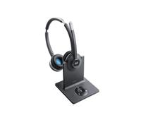Cisco 562 Wireless DECT Headset - Dual On-Ear with Multi-Source Base - Charcoal, New