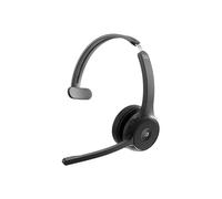 Cisco Headset 721, Wireless Single On-Ear Bluetooth Headphones, Webex Button, USB-A HD Bluetooth Adapter, Soft Case, Carbon Black, 1-Year Limited Liability Warranty (HS-WL-721-BUNA-C)
