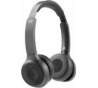Cisco Headset 730, Wireless Dual On-Ear Bluetooth Headset with Case, USB-A HD Bluetooth Adapter, USB-A and 3.5 mm Cables, Carbon Black, 1-Year Limited Liability Warranty (HS-WL-730-BUNA-C)