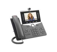 Cisco IP Phone 8865 with Multi-Platform Phone Firmware, 5-inch VGA Backlit Colour Display, 720p HD Two-Way Video, Gigabit Ethernet Switch, Class 2 PoE, WLAN Enabled (CP-8865-3PCC-K9=)
