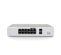 CISCO Meraki MS130-12X Cloud Managed Switch - 8X 1 GbE + 4X 2.5 GbE, PoE + (240 W), 2X SFP+, Compact