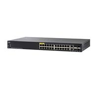 Cisco SG350-28P Managed Switch | 28 Gigabit Ethernet Ports | 24 Gigabit Ethernet RJ45 Ports | 2 SFP Slots | 2 Gigabit Ethernet Combo | 195W PoE | Limited Lifetime Protection (SG350-28P-K9-UK)