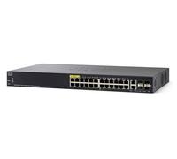 Cisco SG350 Managed L3 Gigabit Ethernet (10/100/1000) Power over Ethernet (PoE) 1U Black