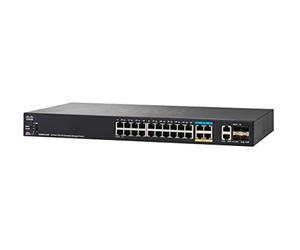 Cisco Systems SG350X 24PD 24 Port Network Switch - Black