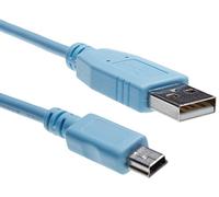 Cisco USB-A to Mini-B Console Cable, 6 Feet, Compatible 900 Series Routers and 1000, 2520, 2960, 6800ia and 3010 Series Ethernet Switches, 90-Day Limited Warranty (CAB-CONSOLE-USB=)