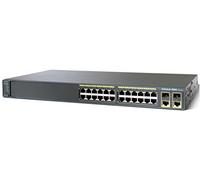 Cisco Catalyst 2960-24TC - Switch - 24 ports - EN, Fast EN - 10Base-T, 100Base-TX + 2x10/100/1000Base-T/SFP (mini-GBIC)(uplink) - 1U