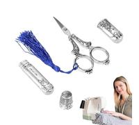 Ciseaux À Broder Vintage - Kit De Ciseaux À Broder | Étui À Aiguilles À Dé À Coudre De Style Européen En Acier Inoxydable, Cisēaux À Dé Métal Multifonctionnels Pour Projets Créatifs