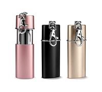 Cisixin 3 PCS Portable Ashtray Keychain Ashtray Holder, Mini Ashtray with Lid Pocket Ashtray Keyring for Outdoor Indoor Travel Use, Easy to Carry