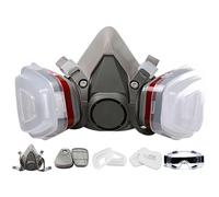 Cisixin 6800 Face Dust, Reusable Facepiece with Filters, Dust Face for Spraying, Painting, Sanding, Chemicals, DIY